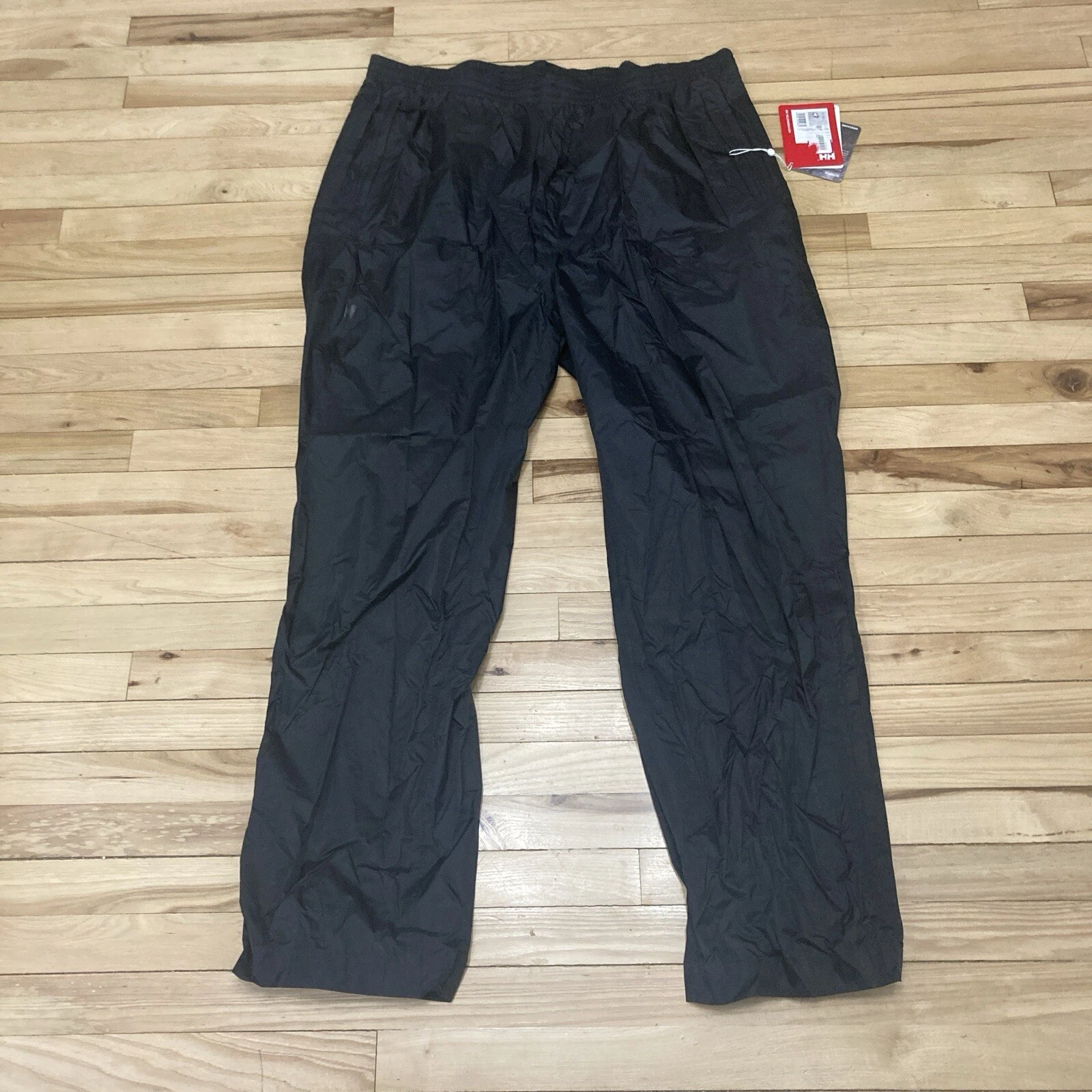 Helly-Hansen Men's Loke Waterproof Breathable Rain Pants Packable Black 4XL