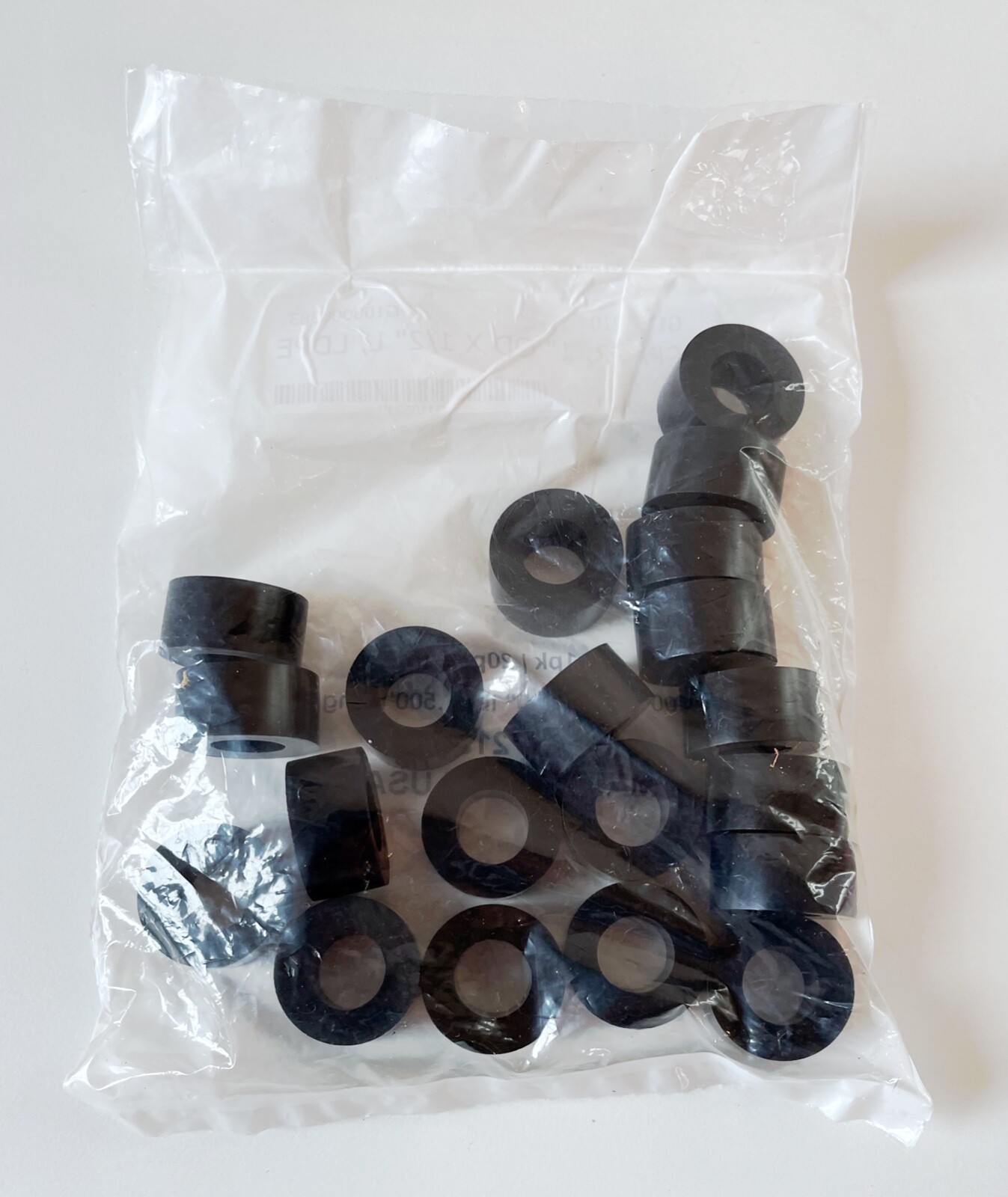 20 McMASTERCARR LDPE Unthreaded Spacer 1" OD X 1/2" Long For 1/2