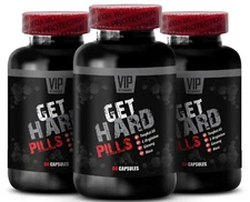 Strength Vitality - GET HARD PILLS - Herbal Support 3 Bottles 180 Capsules