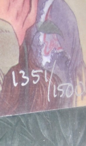 "Cartera CHARLES VESS, Libro de Baladas y Sagas Ltd Firmado 1351 de 1500, 9x12" - Imagen 2 de 10