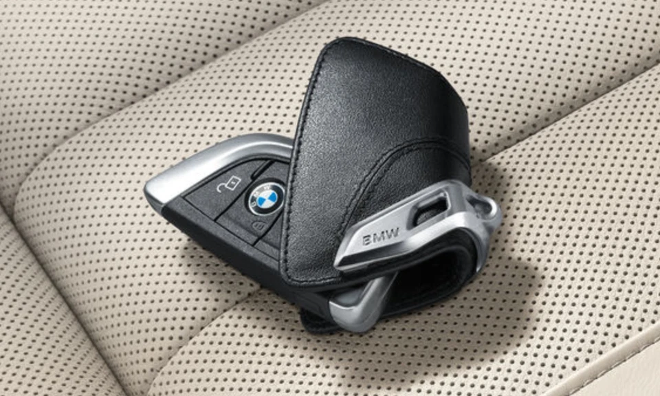 Original BMW Schlüsseletui Leder schwarz für BMW G und F Modelle
