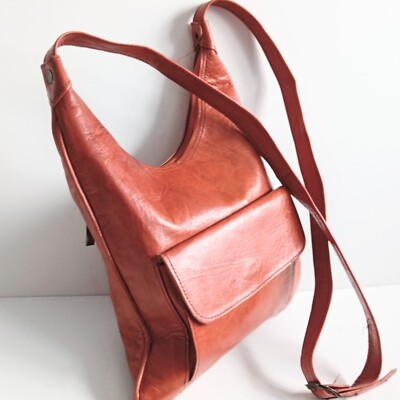  Handgemachte Damen Umhängetasche Schultertasche Orange Farbe 26/26/2 cm
