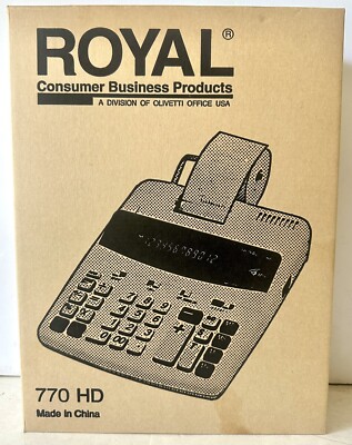 Calculatrice Vintage ROYAL Modèle L817 - Fonctionnelle, état D'usage