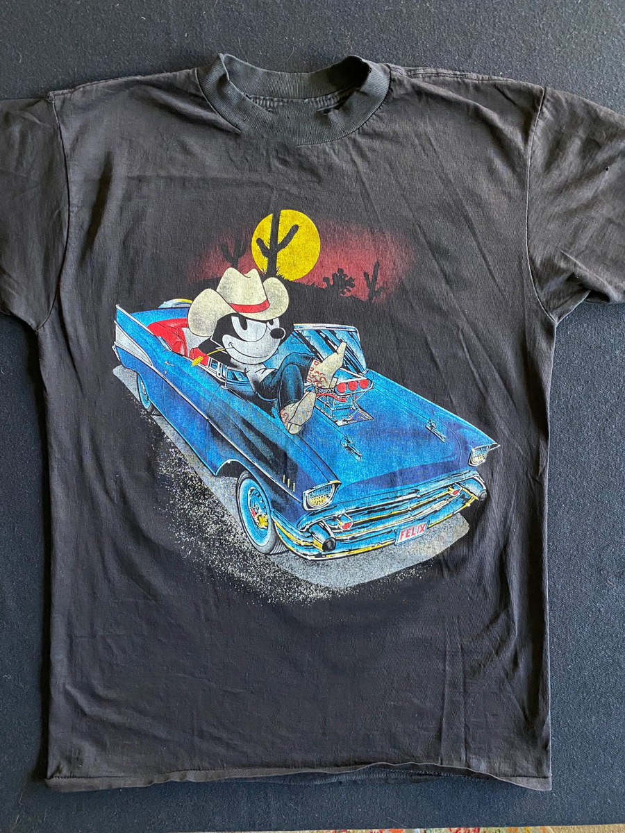 FELIX THE CAT TEE RED Cowboy Gift For Fan All Size S to 5XL T