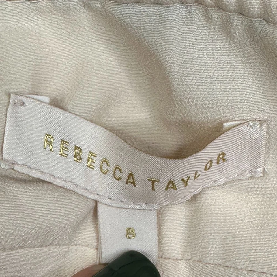 Calça Rebecca Taylor cintura alta estampa animal tamanho 8 marrom/castanho/preto - Imagem 2 de 4