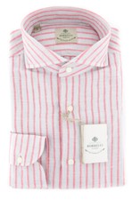 Borrelli Light Gray Striped Shirt - Slim - 201802226