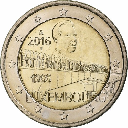 [#375753] Luxemburg, 2 Euro, Pont Grande Duchesse Charlotte, 2016, STGL, Bi-Meta - 第 1/2 張圖片