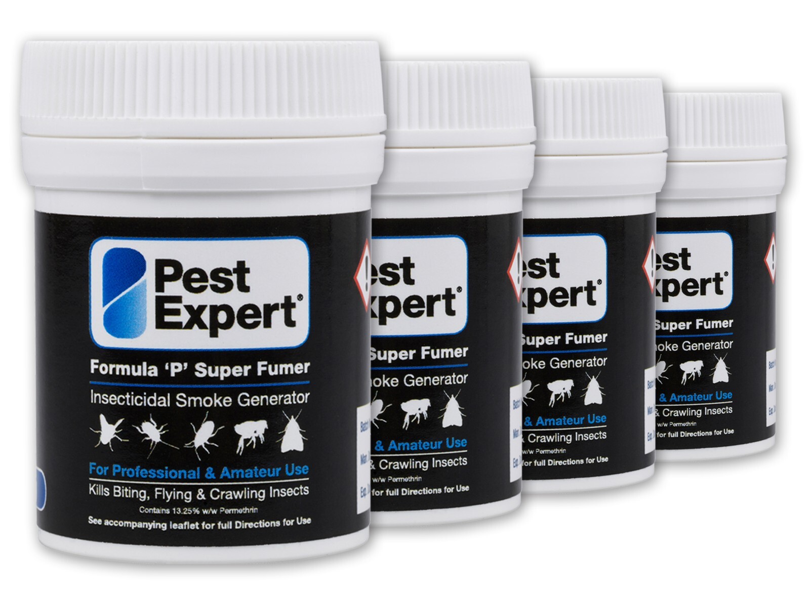 Pest Expert® Flea Bombs 4 x Cat Dog Smoke Fumer - Maximum Strength 11g