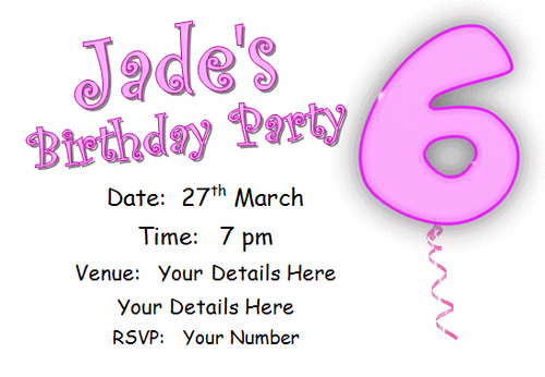 10 Personalised INVITATIONS, girls birthday party invite pink AGE8 cards eight - Picture 7 of 13