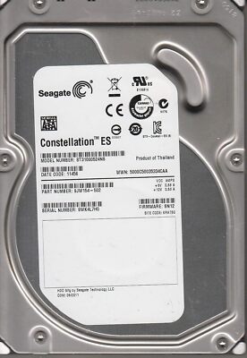 Seagate ES 1TB 7.2k  SATA 2.0 3Gb/s 32MB ST31000524NS 9JW154-501 9JW154-502