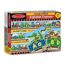 Melissa  Doug Alphabet Express Jumbo Jigsaw Floor Puzzle 27 pcs, 10 feet long 