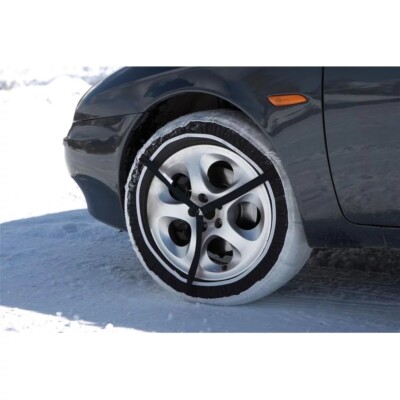 Car Snow Socks Set Traction Anti Skids Textile Cover Ice Snow