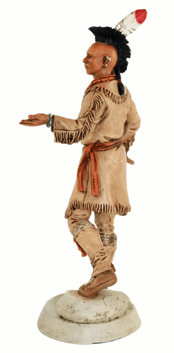 Indianerfigur Black Hawk Häuptling Indianer Fox H 23 cm Tomahawk Limited Edition - Bild 5 von 8