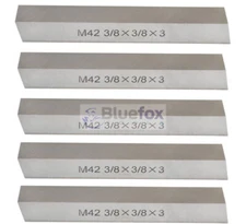 5PC - 3/8'' x 3/8'' x 3'' M42 Cobalt Steel Square Tool Bit Lathe Fly Cutter Mill