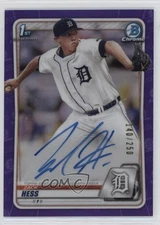 2020 Bowman Chrome Prospects Auto Purple Refractor /250 Zack Hess #CPA-ZH Auto
