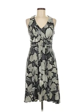 AB Studio Women Gray Cocktail Dress M
