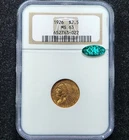 Gold 1926 US $2.50 Indian | NGC MS63 CAC