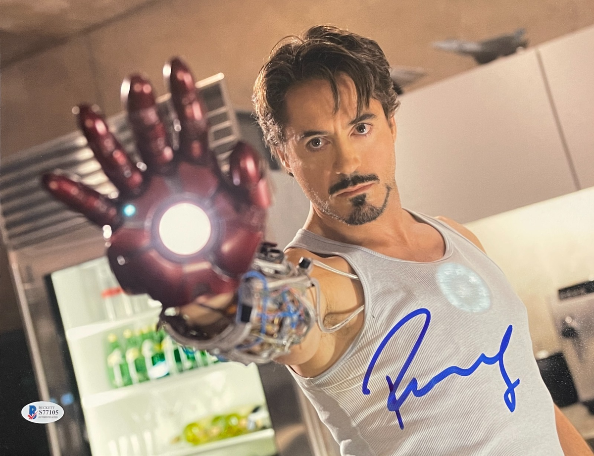 Robert Downey Jr Signed 11x14 Photo Iron Man Avengers Autograph