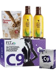 C9 Forever Living D&eacute;tox &Gewichtsverlust Kur Aloe-Gel Schoko Neu&Originalware