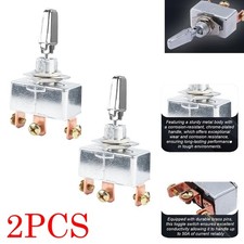 2PCS 50A 12V DC Heavy Duty Toggle Switch 3 Position 50 Amp Toggle Switch 3 Way N