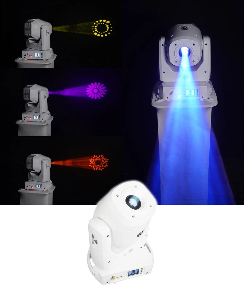 Rockville ROCK SPOT 260W WHITE DJ Moving Head Light w/ Wireless DMX+Rolling Bag - Image 2 of 4