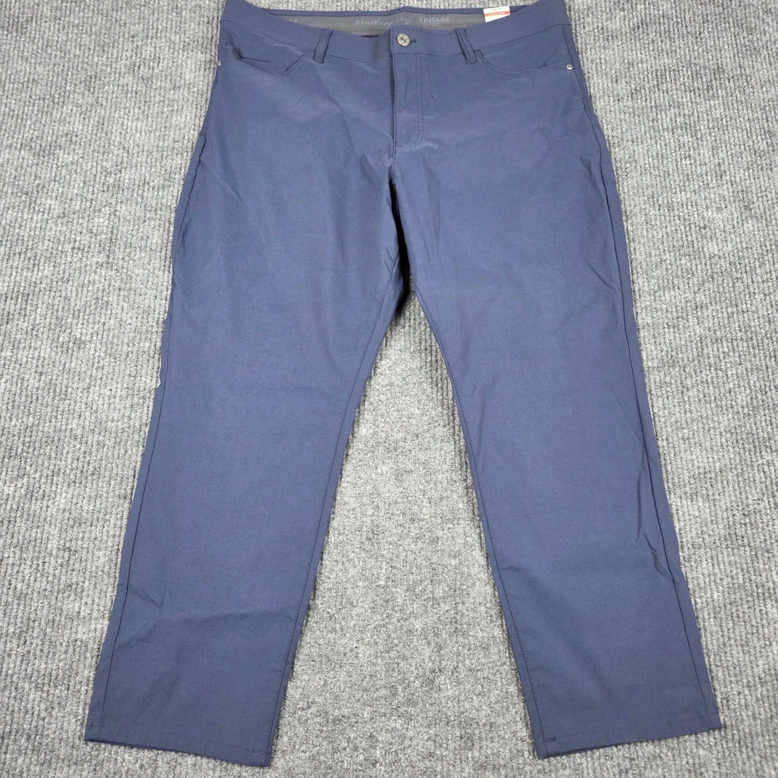 Weatherproof Vintage Mens Navy Blue Stretch Utility Pants 40x29 1720722