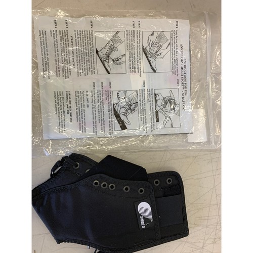 Swede-O Ankle Lok Support with Knit Tongue, Large Ankle Brace Black, Sprain - Picture 7 of 9