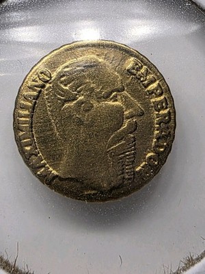 ミニ金貨② マクシミリアン金貨 メキシコ 1865年 品位900 約0.37g 1865 Mexico Miniature 8K Maximiliano .4 Gram Gold Coin | eBay