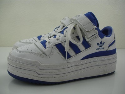 Men's sz 8.5 M Adidas Triple Platforum H05049 Low White Royal Blue Shoes Sneaker
