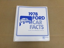 1978 Ford Car Dealer Album Facts Data Book Manual Mustang Thunderbird Fairmont 1978 Ford Car Dealer Album Facts Data Book Manual Mustang Thunderbird Fairmont