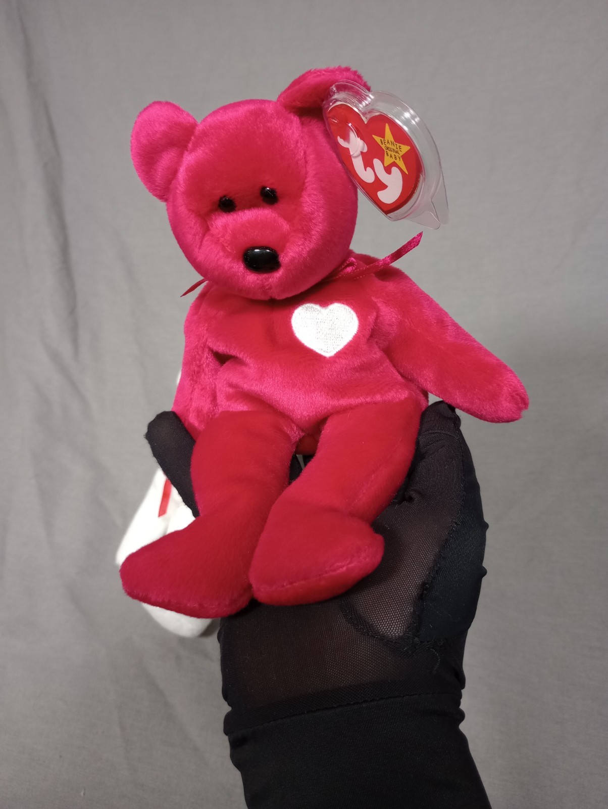 Beanie Babies Valentino 1993 Valentina 1999 With Swing Tags in Plastic Cases thumbnail 4