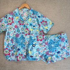 Vintage Y2K Victoria's Secret Heritage Cotton Pajama Set Womens Medium RARE 90s