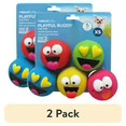 2 Pack Emoticon Latex Dog Toy 5pk