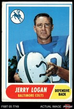 1968 Topps #47 Jerry Logan Colts West Texas St 3 - VG