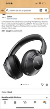 EarFun Wave Pro Active Noise Canceling Headphones, Wireless Over Ear Bluetooth