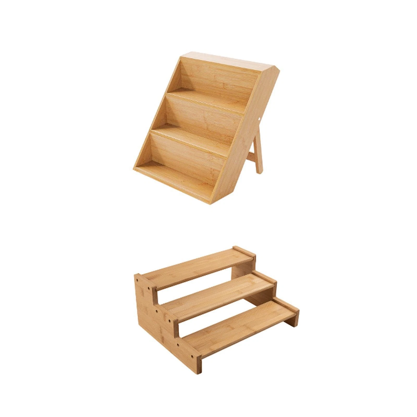Seasoning Rack Condiment Storage 3 Compartment Multifunctional Kitchen Counter