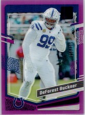 2023 Clearly Donruss Purple #22 DeForest Buckner #/199 Indianapolis Colts