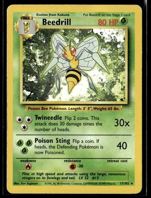 Pokemon Base Set 2 Beedrill 021/130 Rare - HP