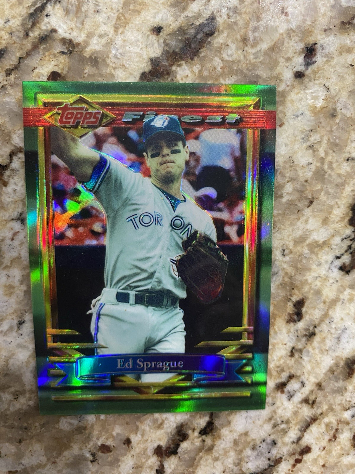1994 Topps Finest - Ed Sprague #160 Refractor