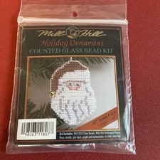 MILL HILL Holiday Ornament Counted Glass Bead Kit H7 SANTA FACE see desc