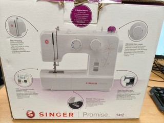 Singer Promise Sewing Machine 1412 Foot Pedal Included. Tested Working.