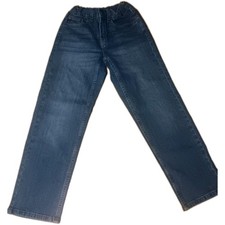 Wonder Nation Kids Relaxed Straight Jeans Size 10 Blue Denim Adjustable Waist