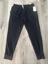 Fabrycznie nowe z metką Męskie All in Motion Soft Stretch Jogger Spodnie Czarne Ponto Slim Vuori-like S