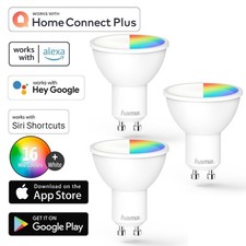 Hama 3x WLAN LED-Lampe GU10 5W RGB Kerze Dimm...