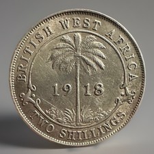 Britisch Westafrika Florin 1918 H