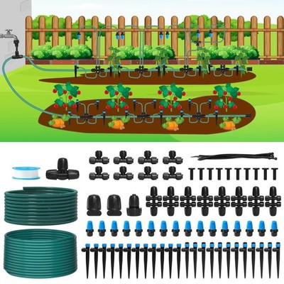 230FT Drip Irrigation System, Quick-Connect Automatic Garden Watering Misting...