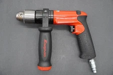 Snap On Drill Air Pneumatic 1/2” Chuck Capacity Reversible PDR5000A (Red) No Key