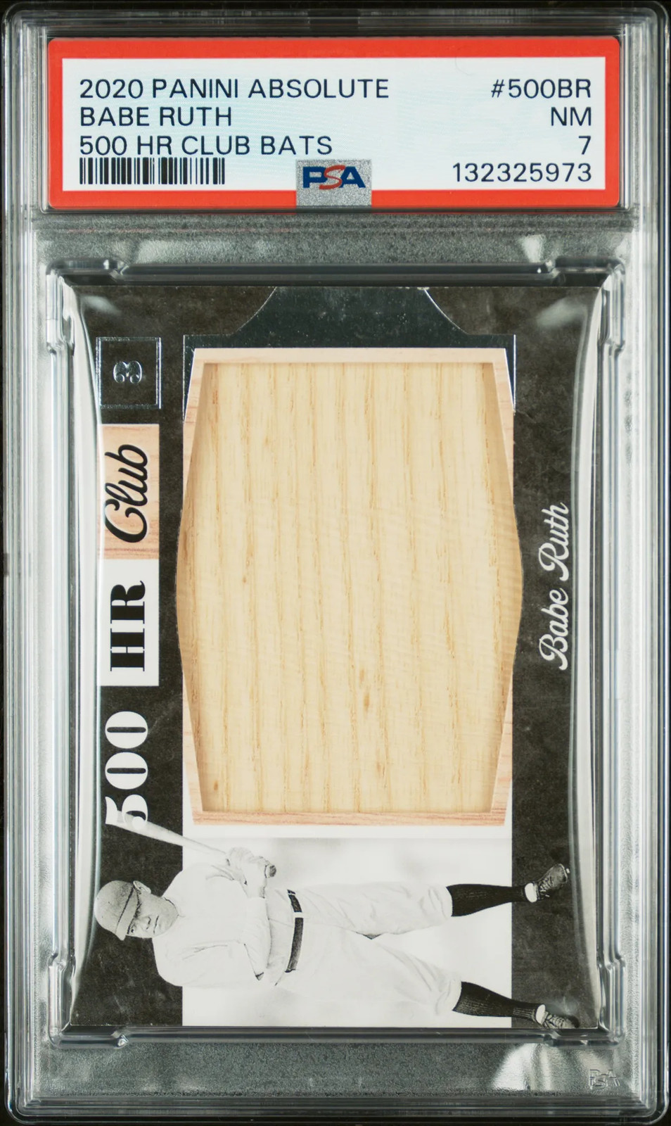 2020 Absolute 500 HR Club Babe Ruth PSA 7 Barnstorming Tour Used Bat Relic Pop 1 view 1