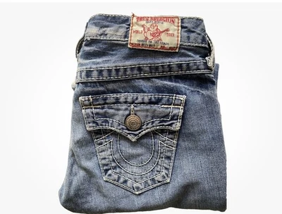 True Religion Billy Big T Bootcut Flap Pockets Jeans 26 - MADE IN THE USA! - Bild 1 von 4