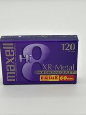 Maxell Hi 8 120 minute XR-METAL Professional Quality 8mm Camcorder videotape